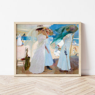 Under the Awning, Zarauz   Joaquín Sorolla Poster