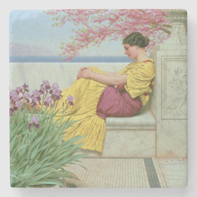 Under the Blossom that Hangs on the Bough, 1917 Stone Coaster (Front)