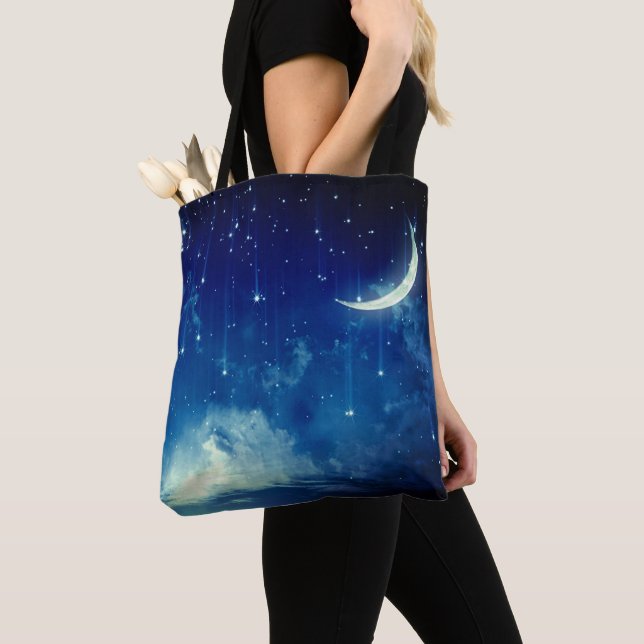 "Under the blue Moon" Tote Bag (Close Up)