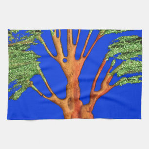 Under the Blue Sky: The Acacia Tree Collection Kitchen Towel