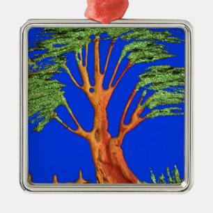 Under the Blue Sky: The Acacia Tree Collection Metal Ornament