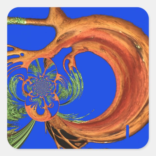 Under the Blue Sky: The Acacia Tree Collection Square Sticker (Front)