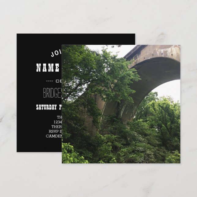 under the bridge invitation (Front/Back)