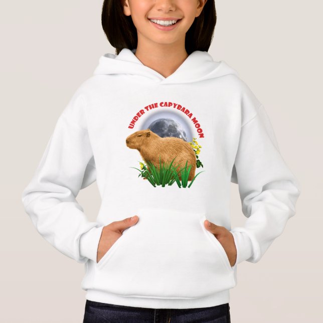 Under the Capybara Moon Cute Animal (Front)
