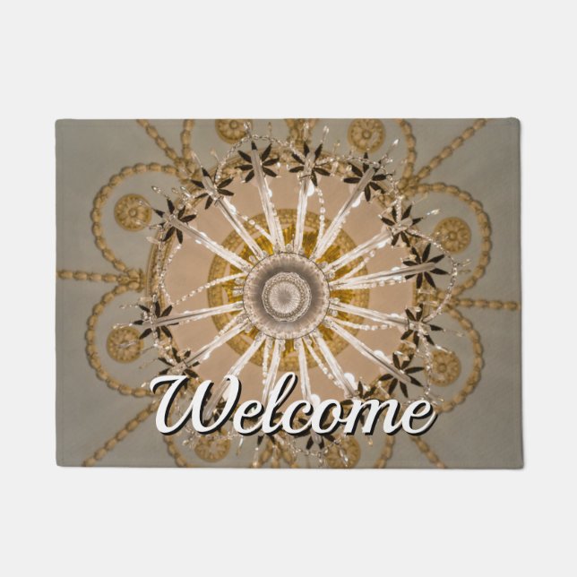 Under The Chandelier Welcome Doormat (Front)