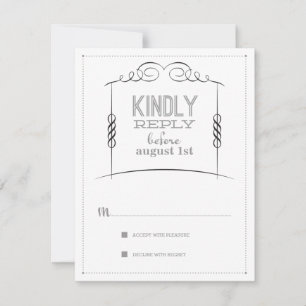 Under the Chuppah Jewish Wedding Suite Reply Card