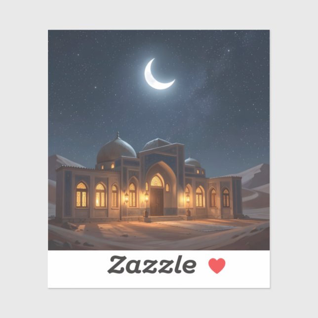 Under The Crescent Sky – Islamic Art Square (Sheet)