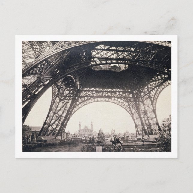 Under the Eiffel Tower, before ascending, from 'L' Postcard (Front)