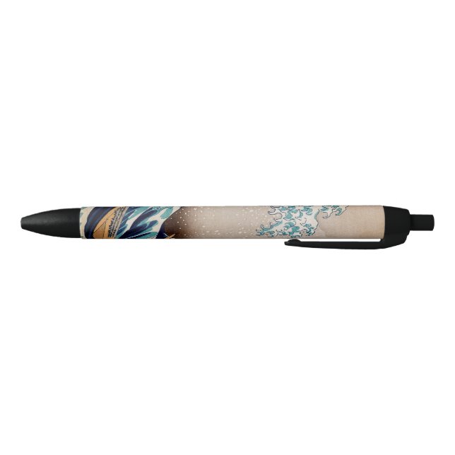 Under the Great Wave off Kanagawa Black Ink Pen (Bottom)