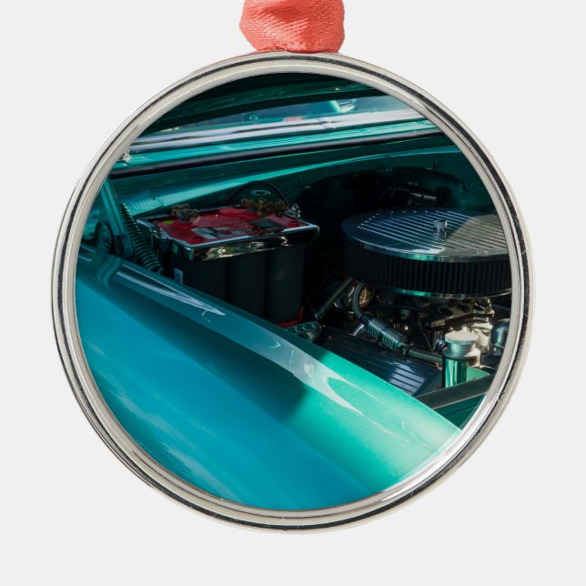 Under The Hood Metal Ornament (Front)