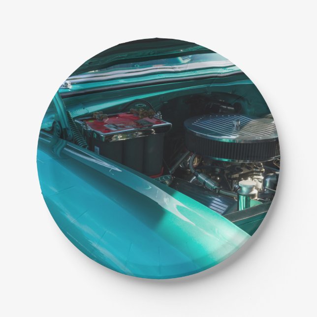 Under The Hood Paper Plate (Front)
