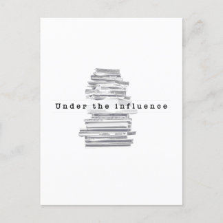 Under the influence postcard