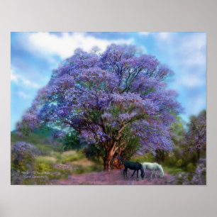 Under The Jacaranda Art Poster/Print Poster