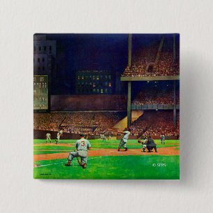 Under The Lights by John Falter 2 Inch Square Button