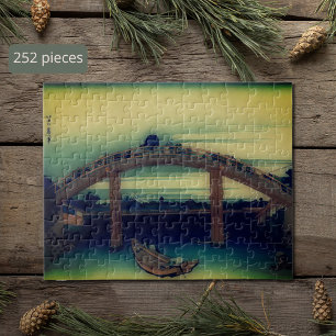 Under the Mannen Bridge by Hokusai Jigsaw Puzzle