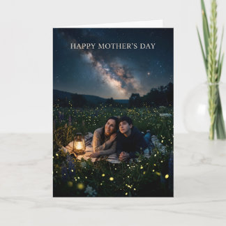  "Under The Milky Way — Mom & Son, Mother's Day Card
