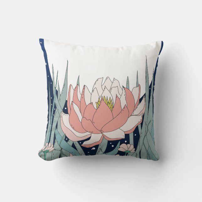 Under the Moon Throw Pillow (Front)