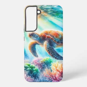 Under the ocean sea turtle samsung galaxy case