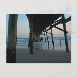 Under the Pier - Oak Island, North Carolina Postcard