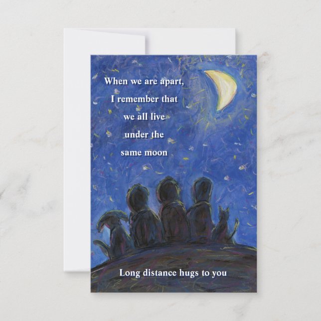 Under the Same Moon Art Note Cards (Front)
