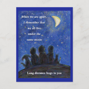 Under the Same Moon Art Postcard