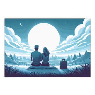 under the same moon photo print