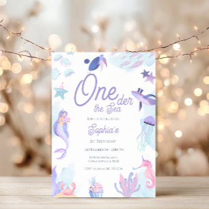 Under the Sea 1st Birthday Invitation