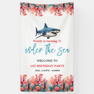 Under the Sea 1st Birthday Party Banner