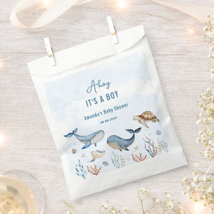 Under the sea Ahoy It's a Boy Baby Shower Favour Bag