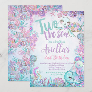 Under the Sea Animals Birthday Invitation