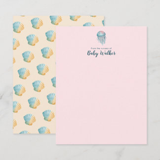 Under The Sea Animals Colourful Baby Shower Card
