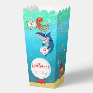 Under the Sea Animals Water Bubbles Favor Box