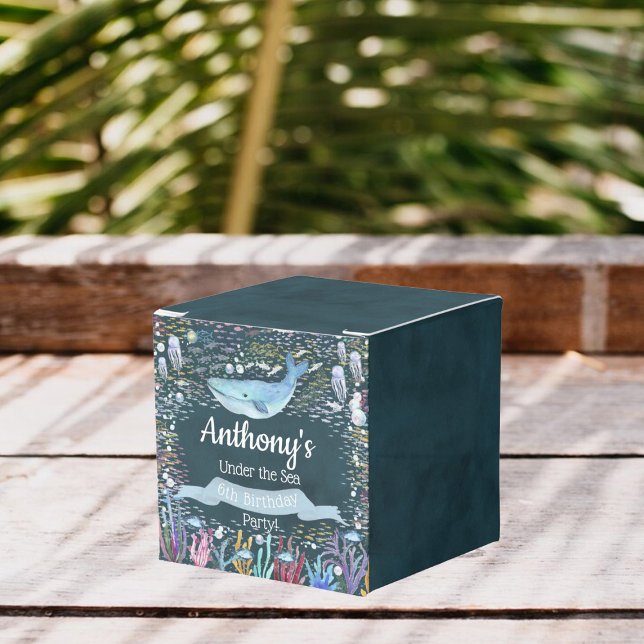 Under The Sea Any Age Birthday Favor Box (Creator Uploaded)