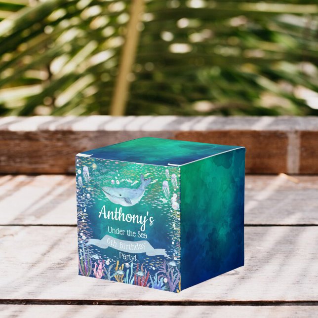 Under The Sea Any Age Birthday Favor Box (Creator Uploaded)