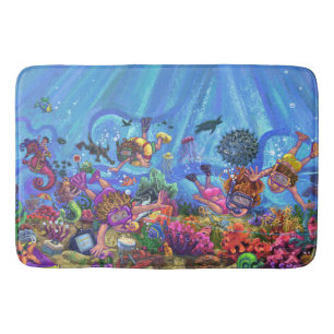 Under the Sea Art Bath Mat