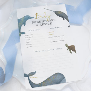 Under The Sea Baby Predictions & Advice Game