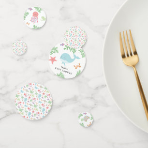 Under the Sea Baby Shower Cute Kawaii Thank you  Confetti
