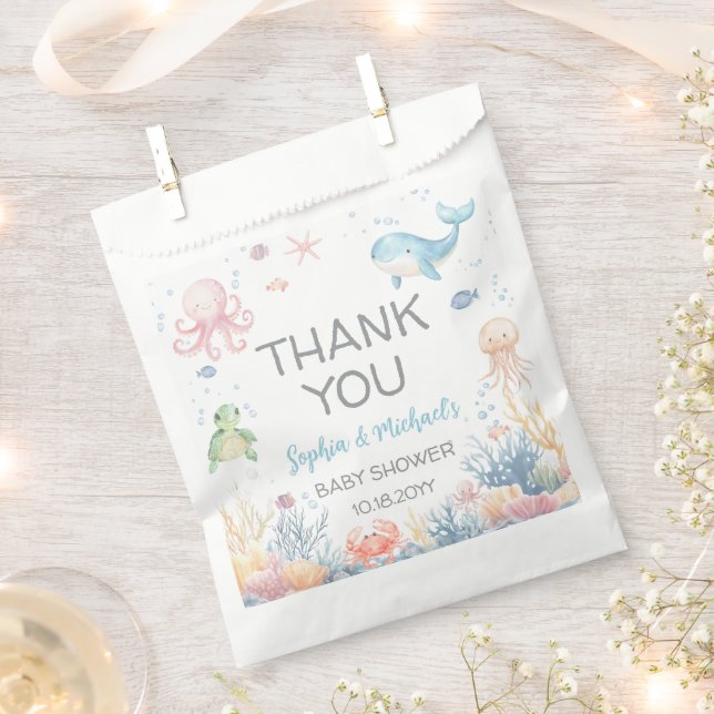 Under the Sea Baby Shower Favour Bag (Clipped)