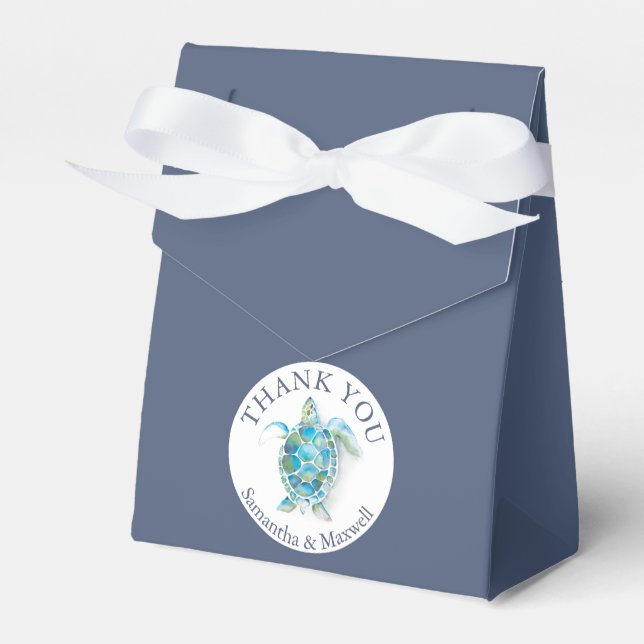 Under The Sea Baby Shower Favour Boxes (Front Side)