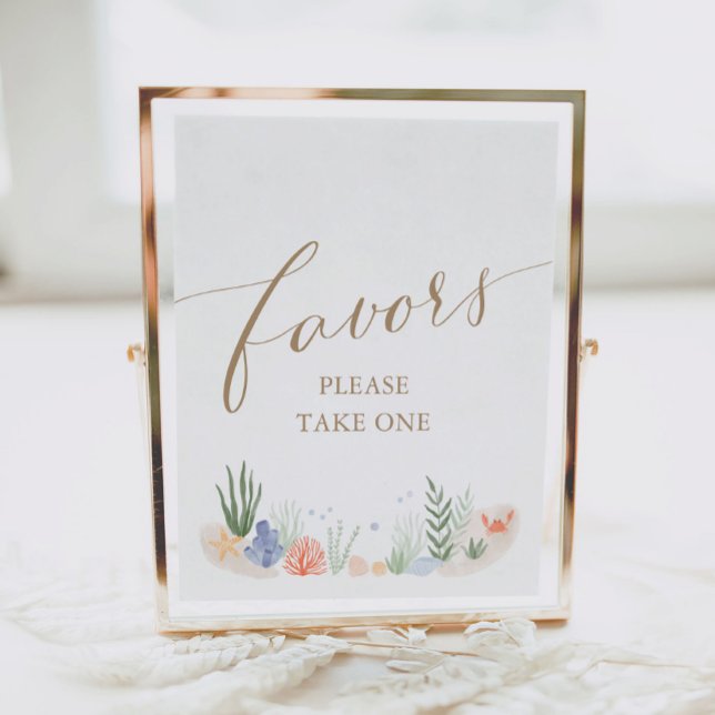 Under the Sea Baby Shower Favours Sign (Creator Uploaded)