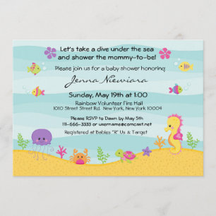 Under The Sea Baby Shower Invitation