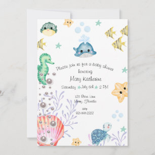 Under the Sea Baby Shower Invitation