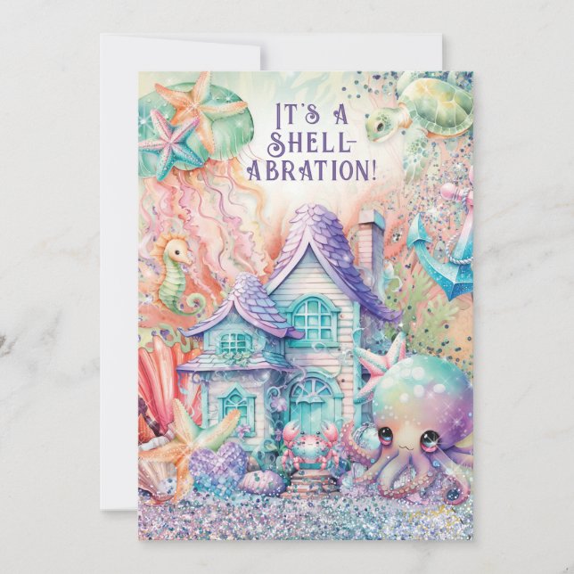 Under the Sea Baby Shower Invitation (Front)