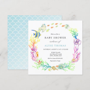 Under The Sea Baby Shower Invitation