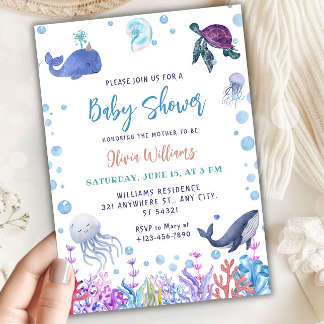 Under the Sea Baby Shower Invitation (Creator Uploaded)