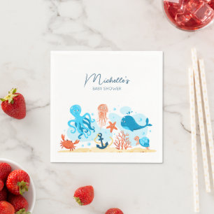 Under the Sea Baby Shower Napkin