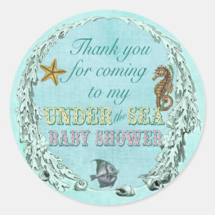 Under the Sea Baby Shower Thank You Sticker