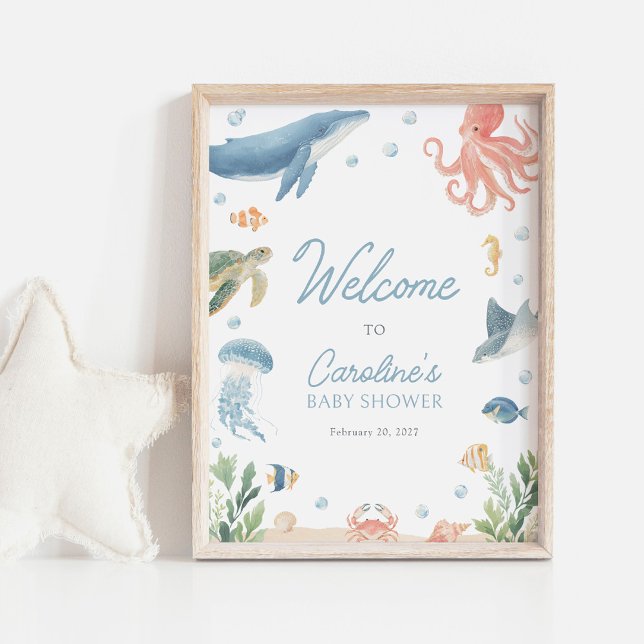 Under the Sea Baby Shower Welcome Sign (Creator Uploaded)