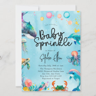 Under the Sea   Baby Sprinkle Invitation