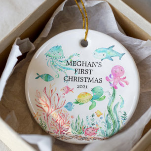 Under the Sea Baby's First Christmas Ornament